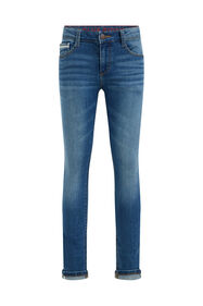 Jungen-Slim-Fit-Jeans mit Streifen-Details, Blau