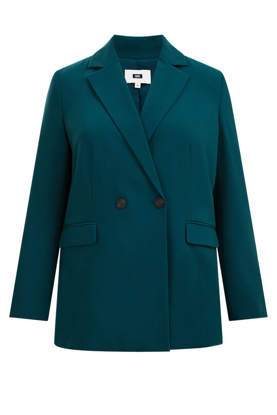 Damen-Regular-Fit-Blazer - Curve, Grün blau