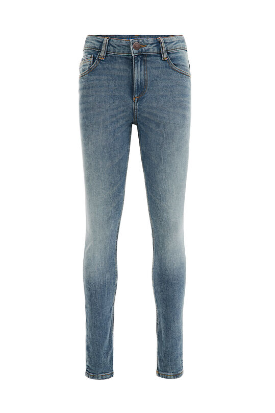 Jungen-Skinny-Fit-Jeans mit Stretch, Graublau