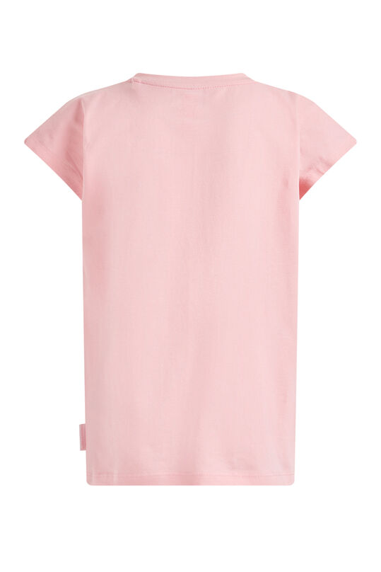 Mädchen-T-Shirt mit Pailletten-Applikation, Hellrosa