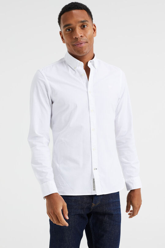 Herren-Slim-Fit-Hemd, Weiß