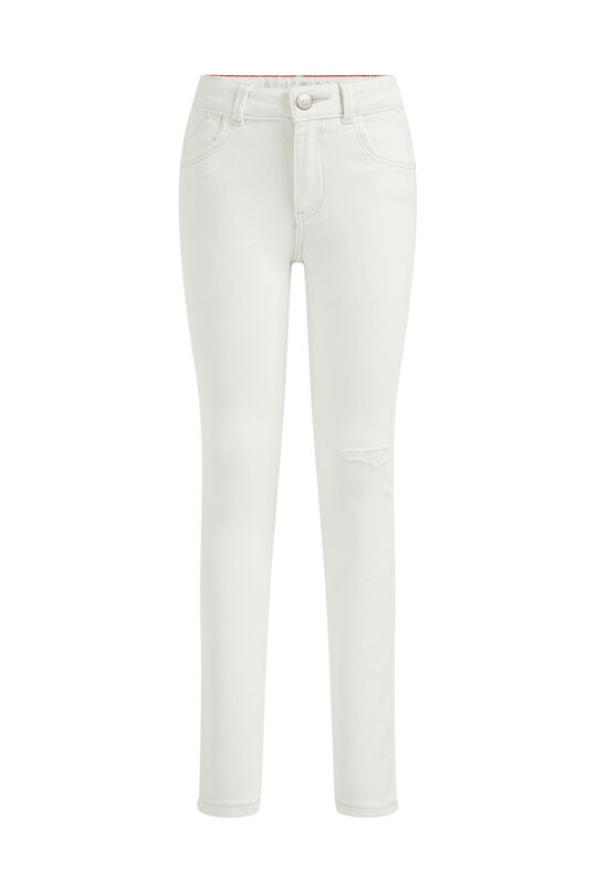 Mädchen-Superskinny-Jeans mit Stretch, Weiß