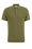 Herren-Feinstrick-Poloshirt, Armeegrün