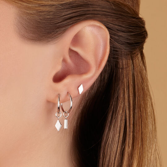 Damen Ear Party,Ohrringe Selected Jewels, Silber