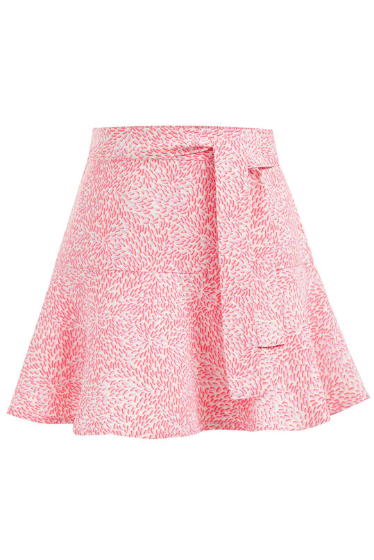 Mädchen-Hosenrock mit Muster, Leuchtend rosa