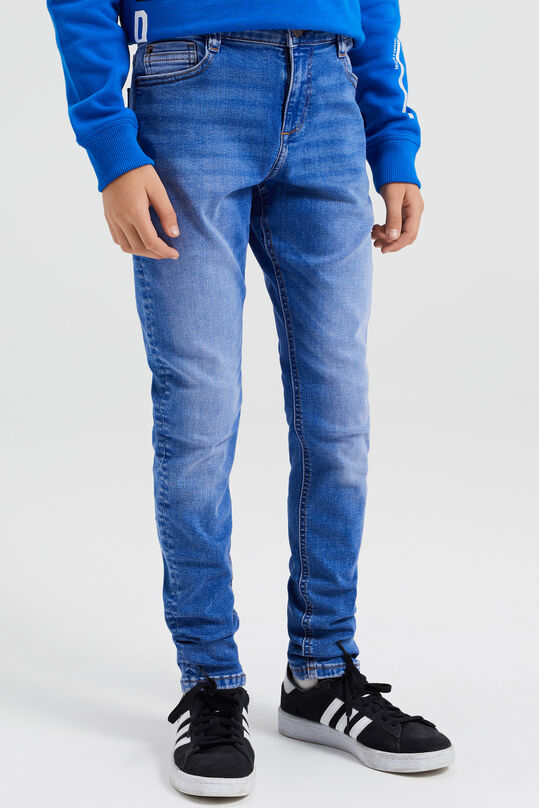 Jungen-Regular-Fit-Jeans mit Stretch, Blau