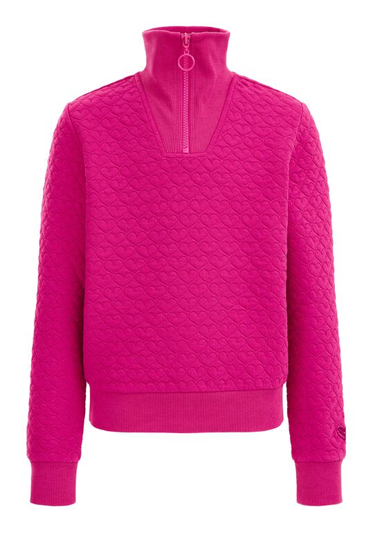 Mädchen-Sweatshirt mit Muster, Rosa