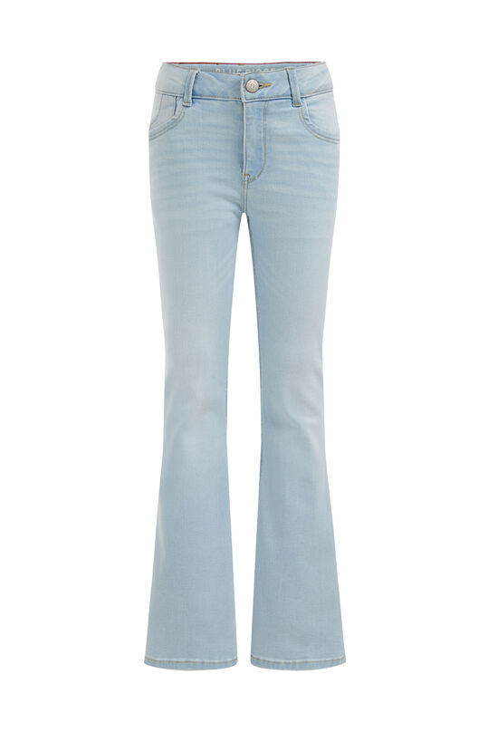 Mädchen-Flared-Jeans mit Stretch, Hellblau