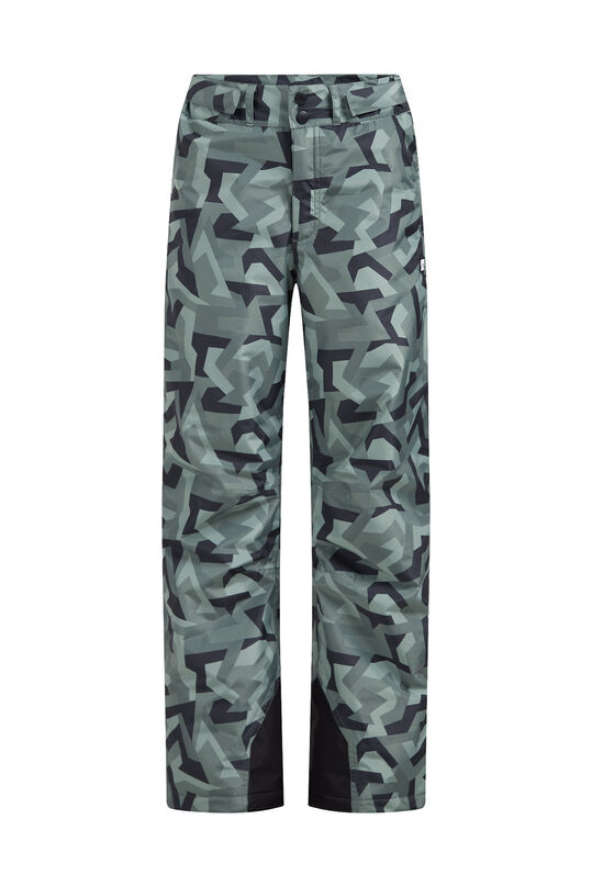 Jungen-Skihose mit Muster, Armeegrün