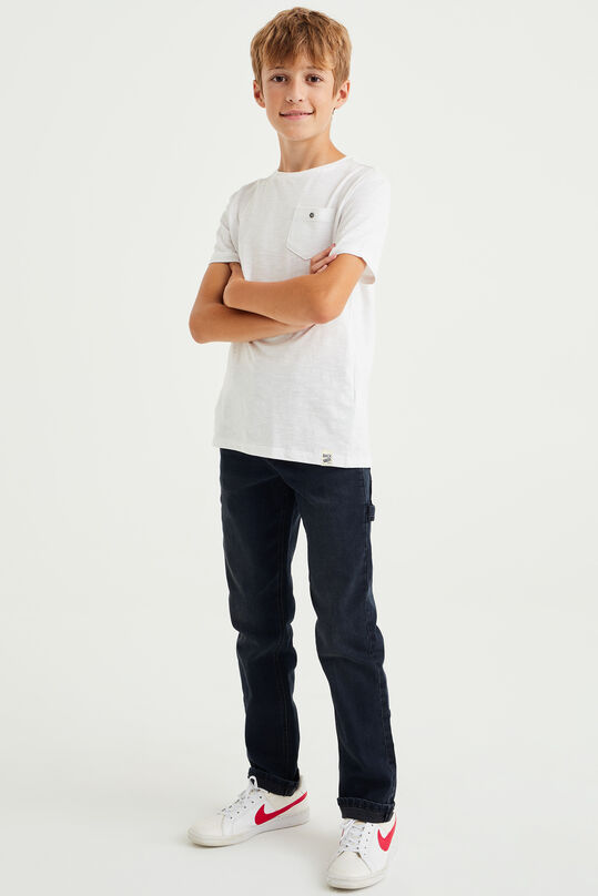 Jungen-Straight-Fit-Jeans mit Stretchanteil, Dunkelblau