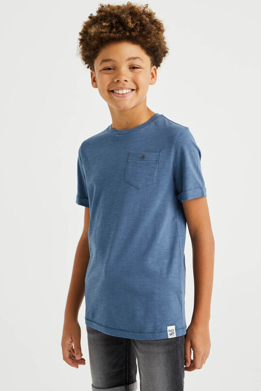 Jungen-T-Shirt aus 100 % Baumwolle, Graublau