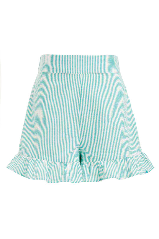 Mädchen-Shorts mit Muster, Hellgrün