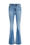 Damen High-Rise Super Flared Jeans mit Stretch, Blau
