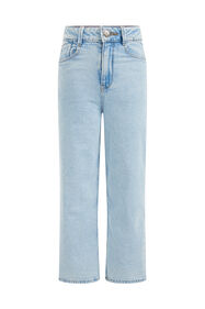 Mädchen-Relaxed-Fit-Jeans mit Stretch, Hellblau