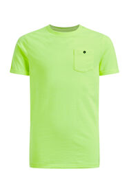 Jungen-T-Shirt, neonfarben, Hellgelb