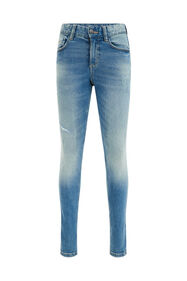 Skinny-Fit-Jeans für Jungen mit Stretch, Eisblau