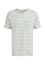 Herren-T-Shirt mit Muster, Hellblau