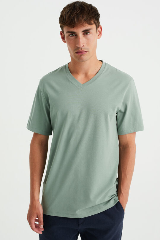 Herren-Regular-fit-T-Shirt mit stretch , Hellgrün