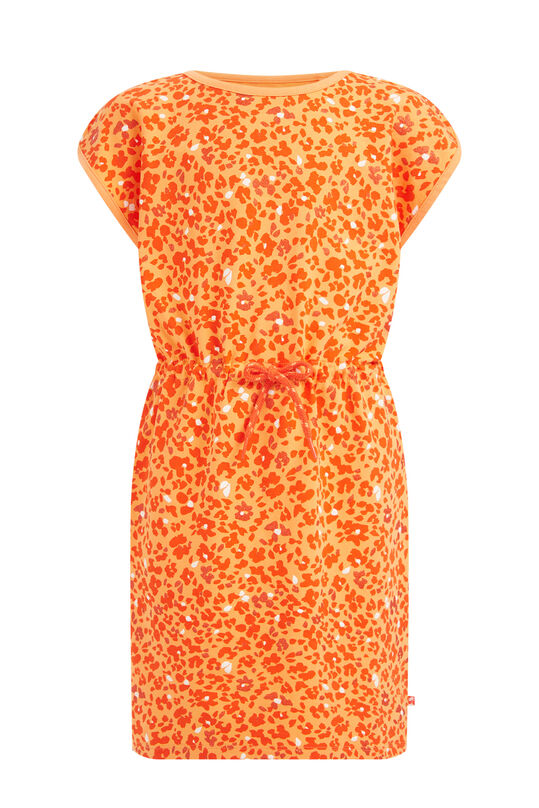 Mädchenkleid mit Muster, Orange