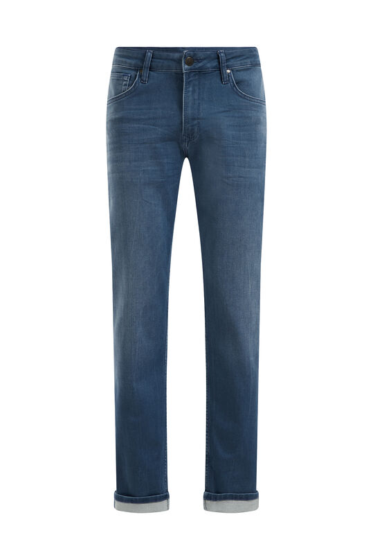 Herren-Regular-Fit-Jeans aus Jog-Denim, Graublau