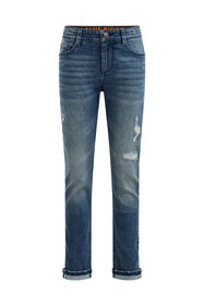 Jungen-Regular-Fit-Jeans mit Stretch, Blau