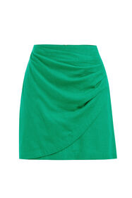Damenrock mit Faltendetail, Grün