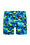 Jungen-Badehose mit Muster, Grün blau