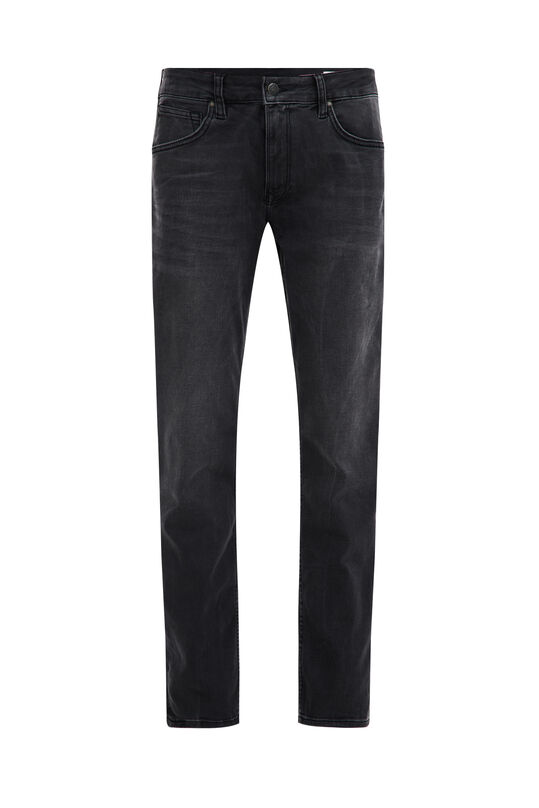 Herren-Regular-Fit-Jeans aus Jog-Denim, Dunkelgrau