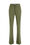 Damen-Stretchhose mit ausgestelltem Bein, Olivgrün