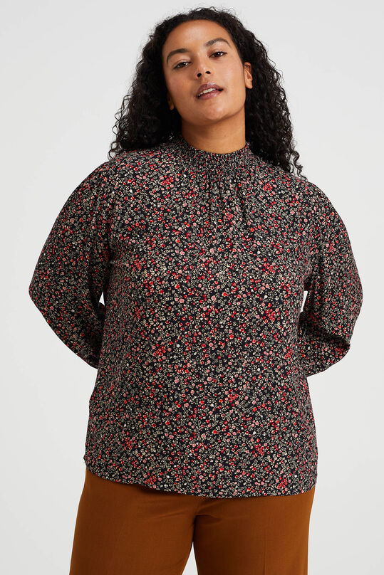 Damenshirt mit Muster – Curve, Mehrfarbig
