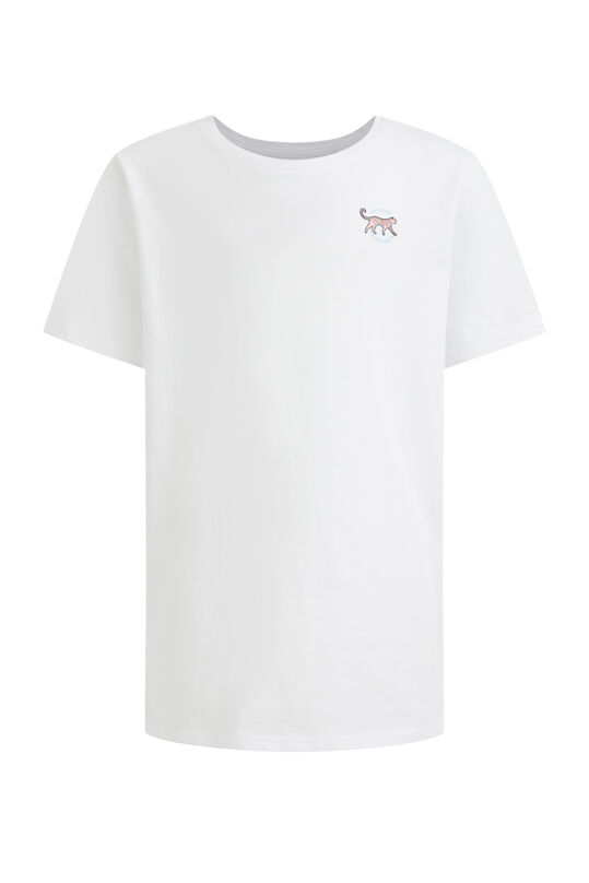 Mädchen-T-Shirt mit Aufdruck, Weiß