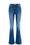 Damen-Bootcut-Jeans mit normaler Bundhöhe und Stretch, Blau
