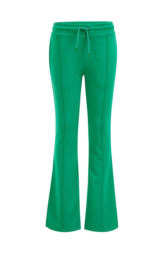 Mädchenhose mit ausgestelltem Hosenbein, Grün