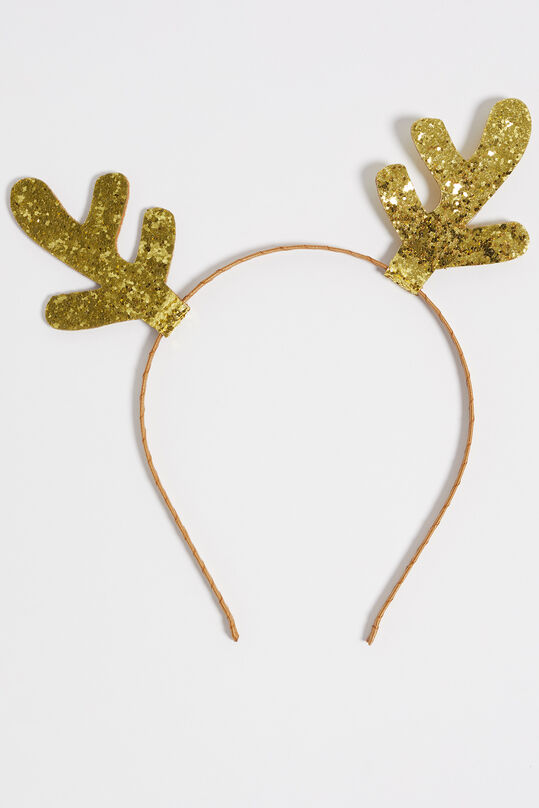 Mädchen-Haarband mit Rentier-Ohren, Gold