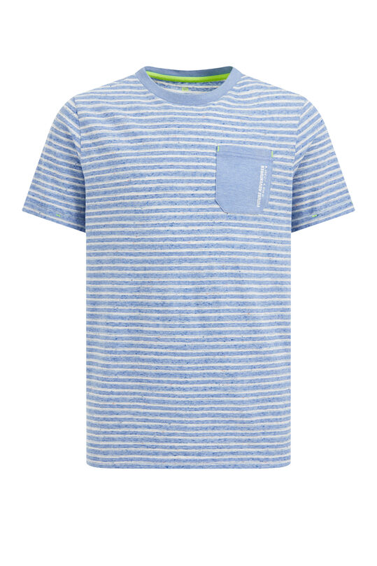 Jungen-Langarmshirt mit Muster, Hellblau