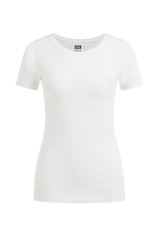 Damen-T-shirt aus Baumwolle, Weiß