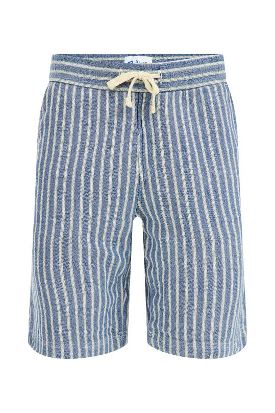 Jungen-Shorts mit Muster, Dunkelblau