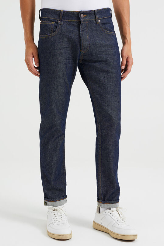 Herren-Slim-Fit-Jeans mit Komfort-Stretch, Dunkelblau
