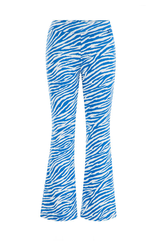 Mädchen-Flared-Leggings mit Muster, Blau