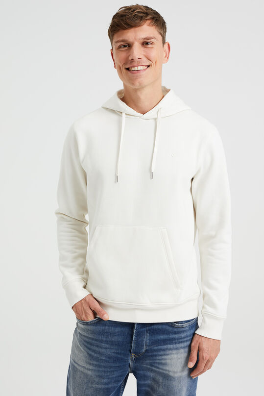 Herren-Sweatshirt mit Kapuze, Weiß