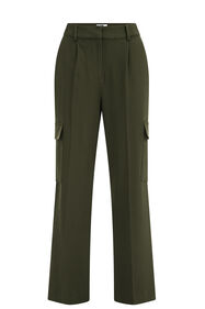 Damen Cargohose mit normaler Passform, Armeegrün