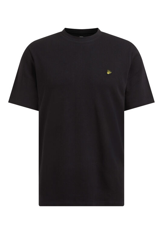 Herren-T-Shirt mit extra langem Schnitt, Schwarz