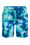 Jungen-Badeshorts mit Muster, Eisblau