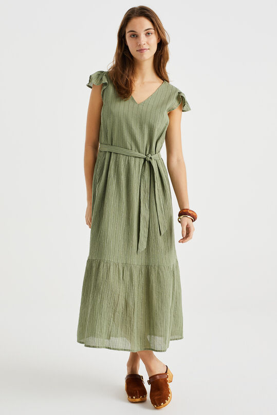 Damenkleid mit Glitzereffekt, Olivgrün