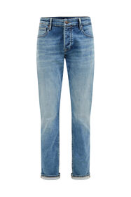 Herren-Slim-Fit-Jeans aus Jog-Denim, Hellblau