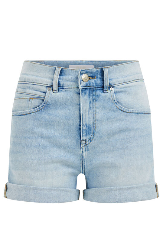 Damen-Jeans mit hoher Taille und Komfortstretch, Hellblau