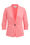 Taillierter Damen-Jersey-Blazer mit Knittereffekt, Rosa