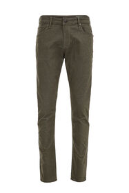 Herren-Slim-Fit-Jeans mit Muster, Dunkelgrün