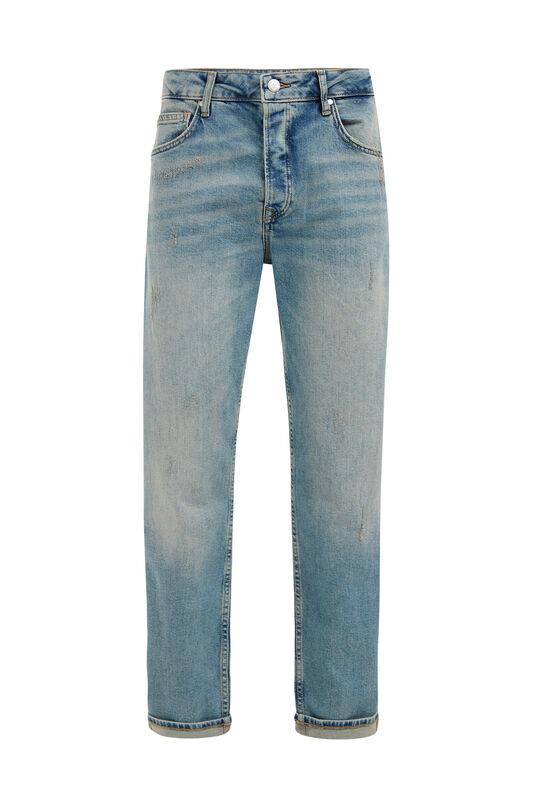 Herren-Relaxed-Fit-Jeans mit Comfort-Stretch, Hellblau