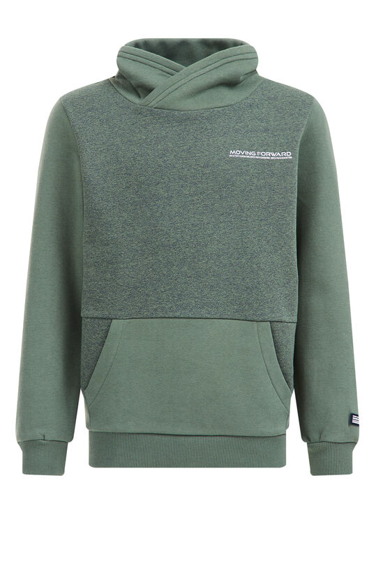 Melierters Sweatshirt für Jungen, Graugrün